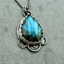 Load image into Gallery viewer, Tulsi - Labradorite and Sterling Silver Necklace