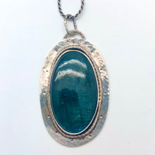 Load image into Gallery viewer, Bellatrix - Neon Apatite and Sterling Silver Necklace