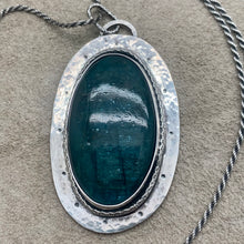 Load image into Gallery viewer, Bellatrix - Neon Apatite and Sterling Silver Necklace