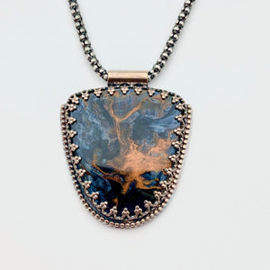 Nova - Pietersite and Sterling Silver Necklace