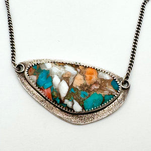 Nila - Mohave Copper Turquoise and Sterling Silver Necklace