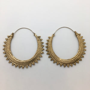 Maya Hoops - L/Brass