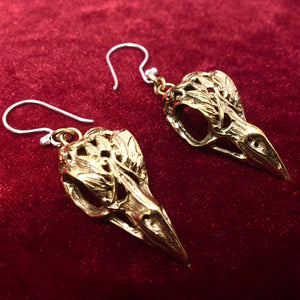 Raven Skulls - M/Brass