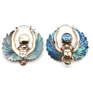 Winged Scarabs - L/Abalone