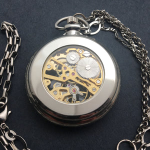 Venus Pocket Watch Necklace - Silver