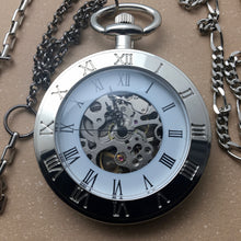 Load image into Gallery viewer, Prometheus Pocket Watch Necklace - Silver