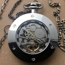 Load image into Gallery viewer, Prometheus Pocket Watch Necklace - Silver