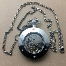 Load image into Gallery viewer, Prometheus Pocket Watch Necklace - Silver