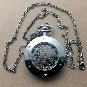 Prometheus Pocket Watch Necklace - Silver