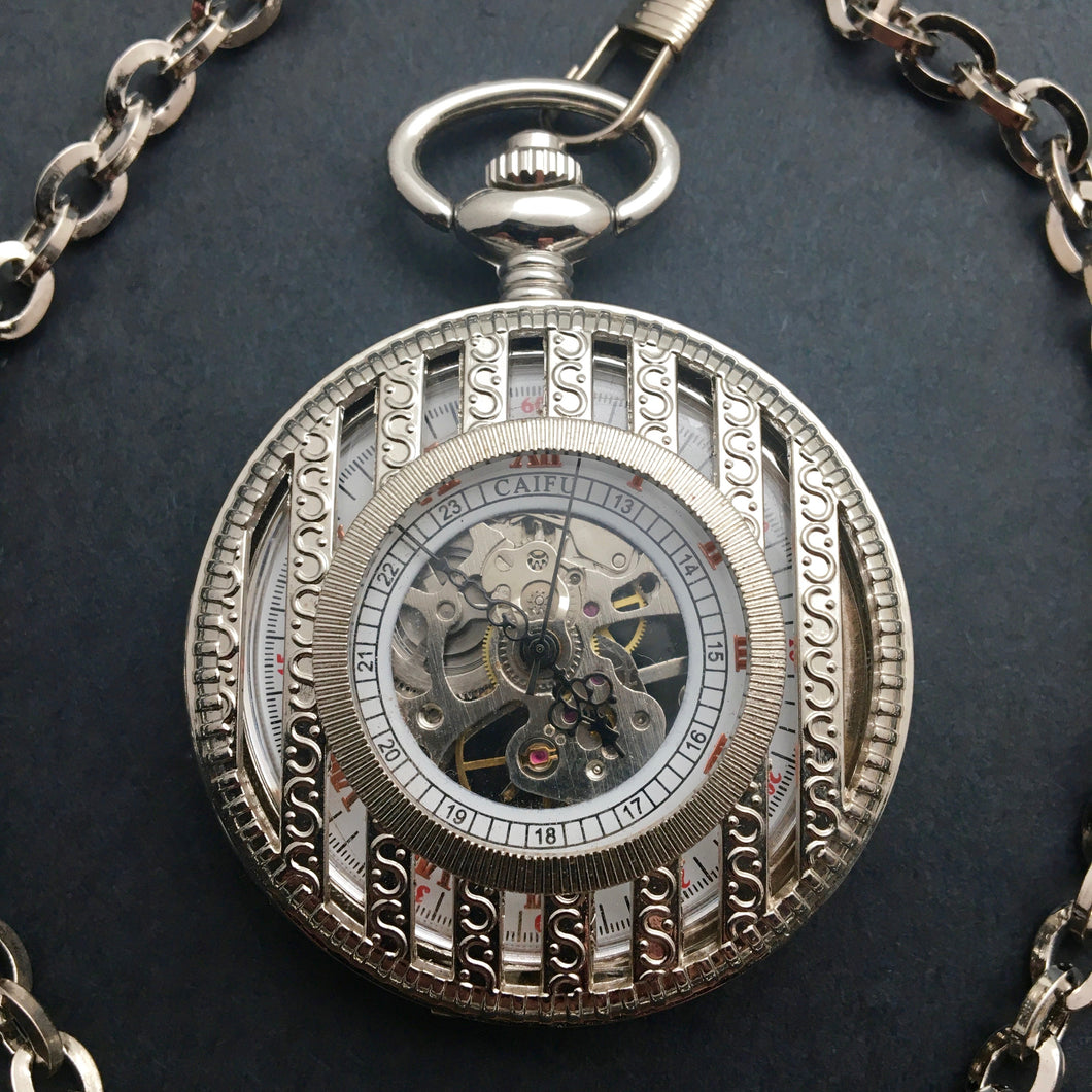 Cyclops Pocket Watch - Silver